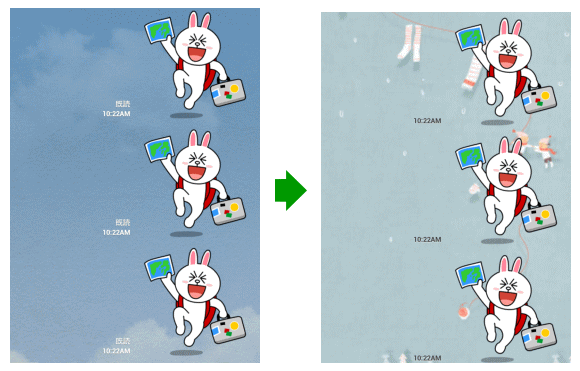 トークルームで背景を確認する